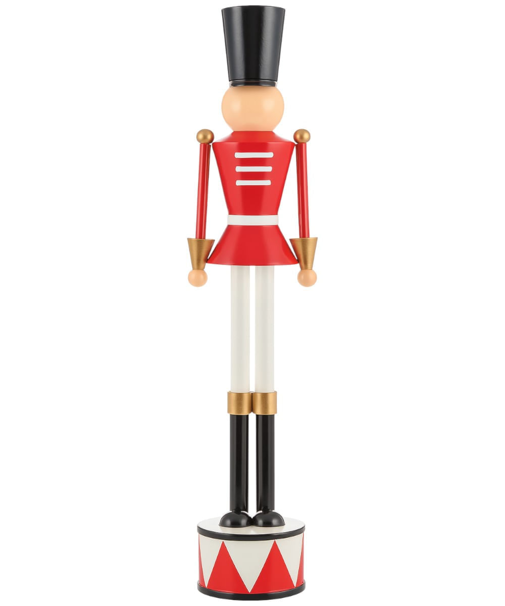 Cascanueces en tonos rojo y blanco 106.5 cm