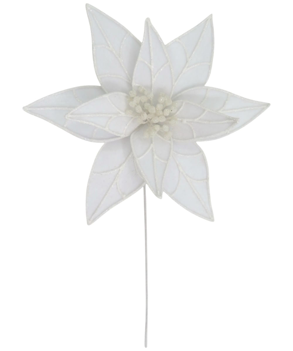 Pascua terciopelo blanco con glitter 28 cm x 45 cm