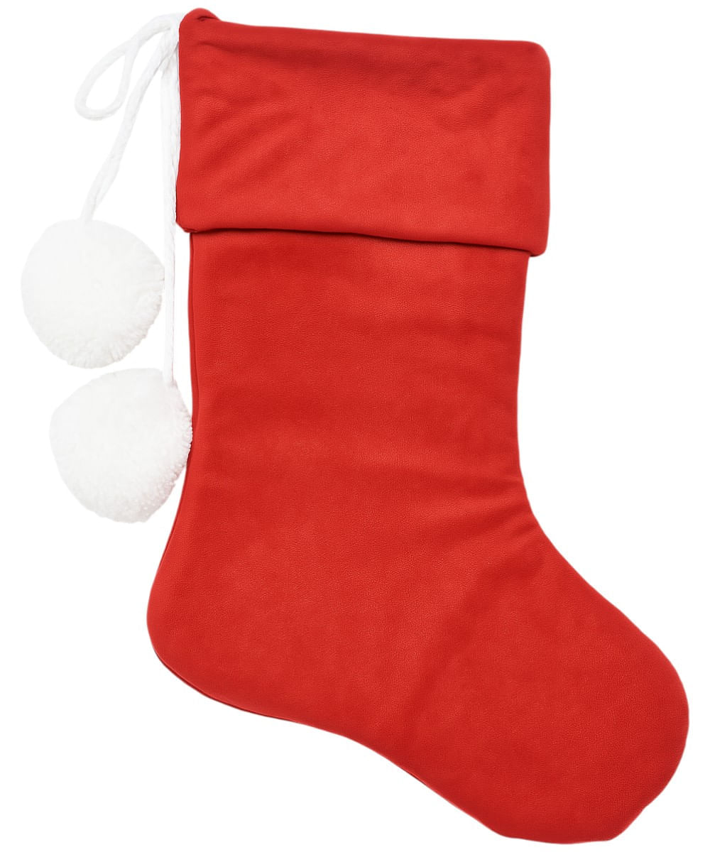 Bota navideña roja 28 x 43 cm