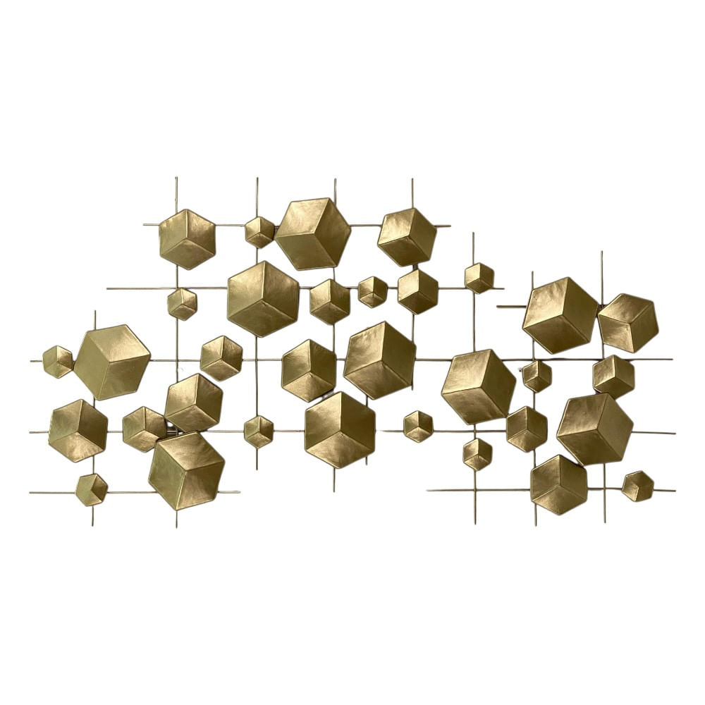 Placa dorada para pared 91.4x2.5x50.2 cm