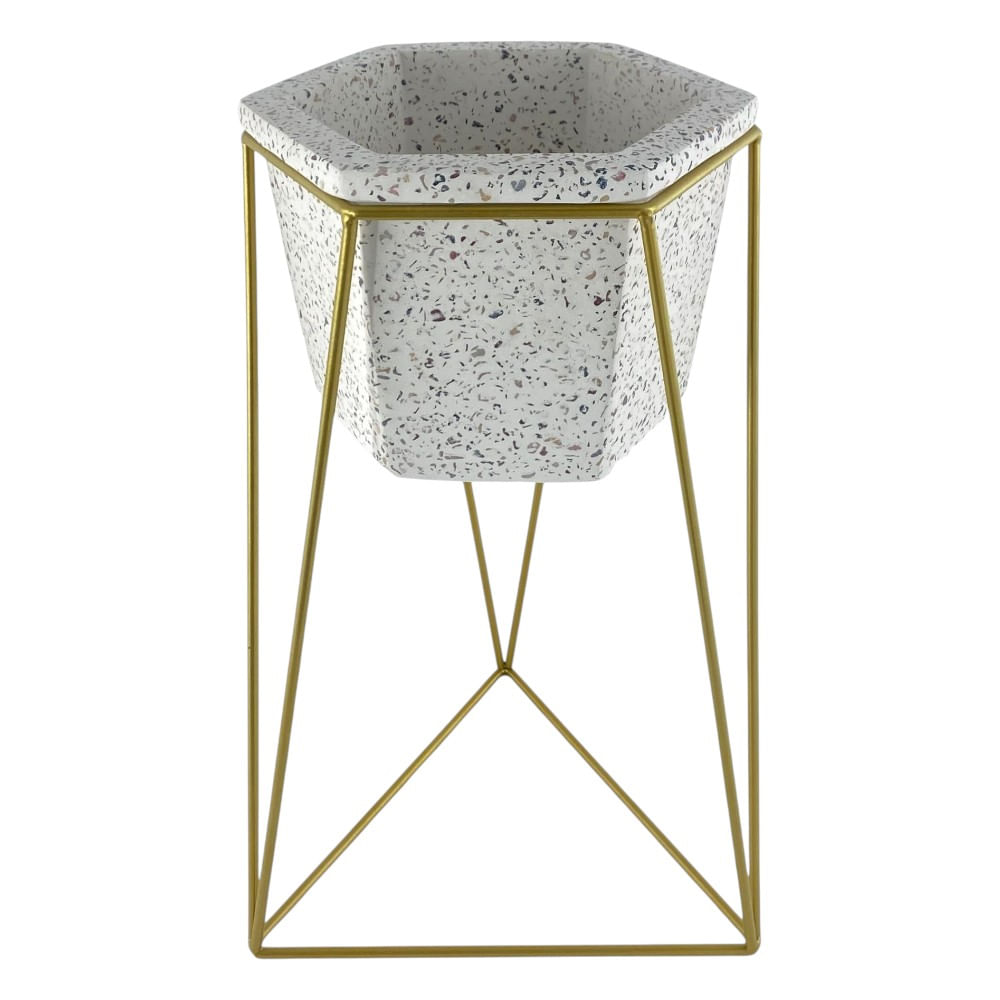 Maceta de concreto con base 20x18x36.5 cm