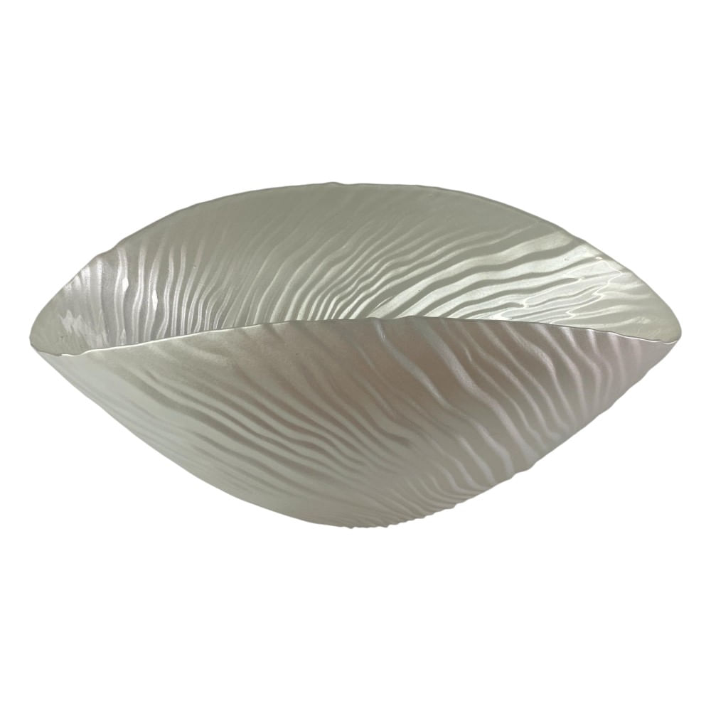 Centro de mesa texturizado de vidrio 20x38x16 cm