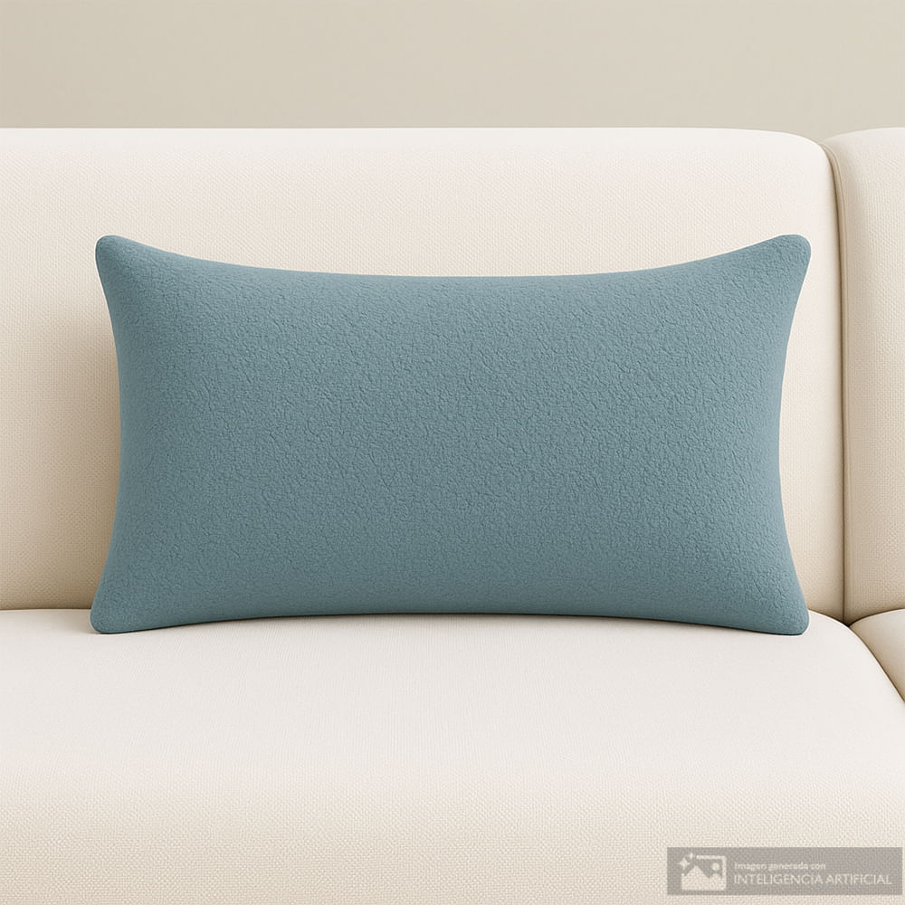 Cojín rectangular decorativo de poliéster diseño sólido 30x50 cm