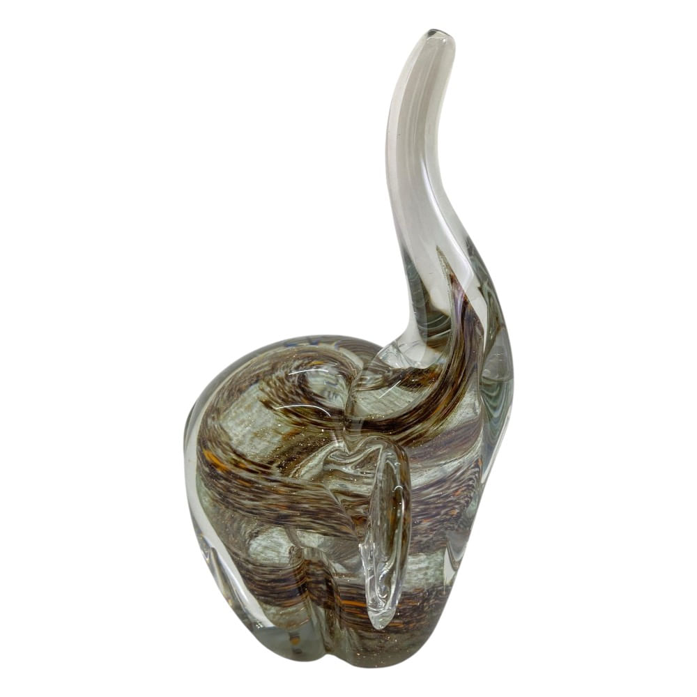 Elefante decorativo de vidrio 12.5x10.5x19 cm