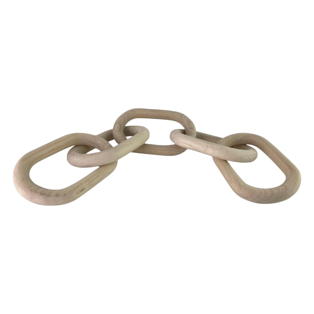 Cadena decorativa de madera 85x3x15 cm