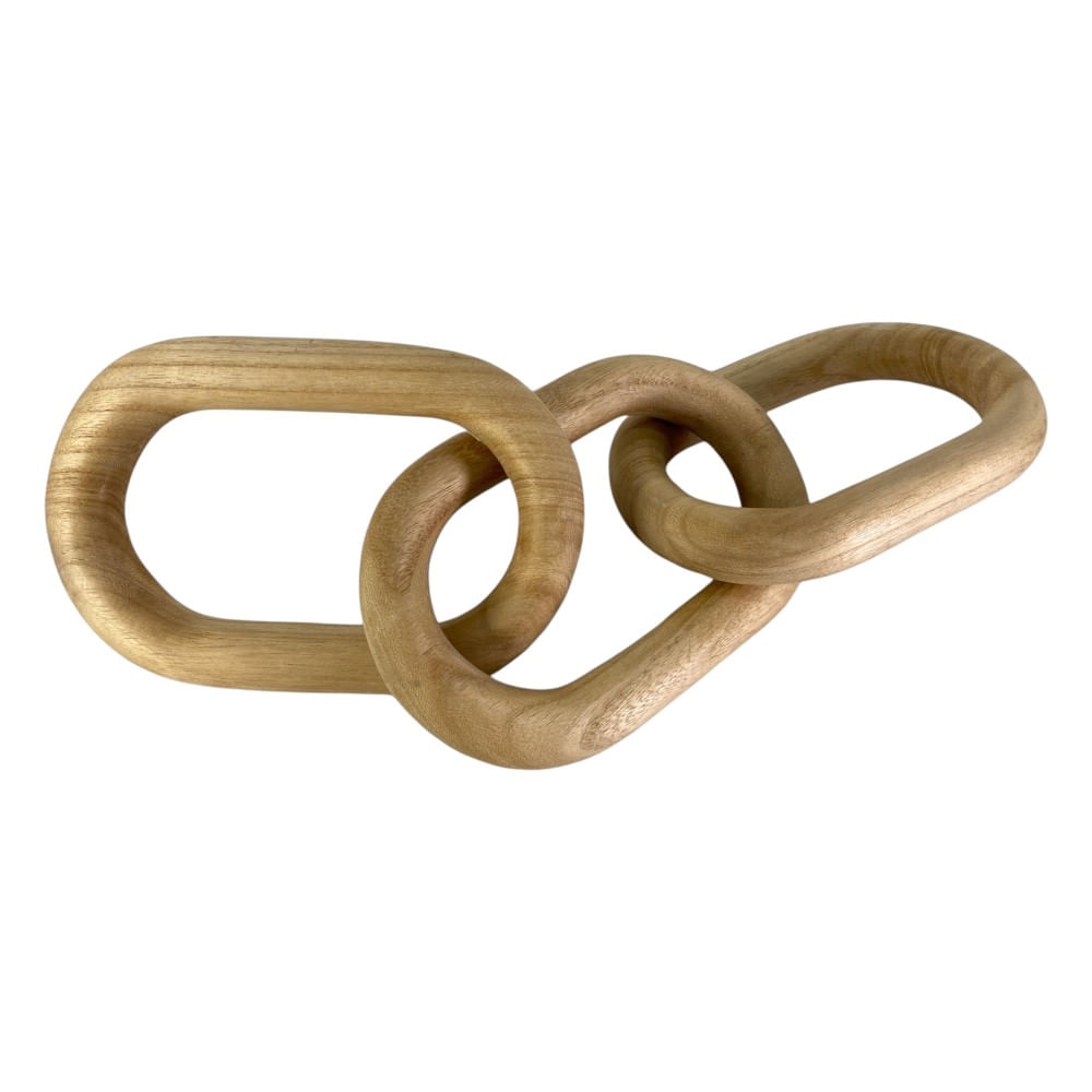 Figura decorativa de madera 52x15x9 cm