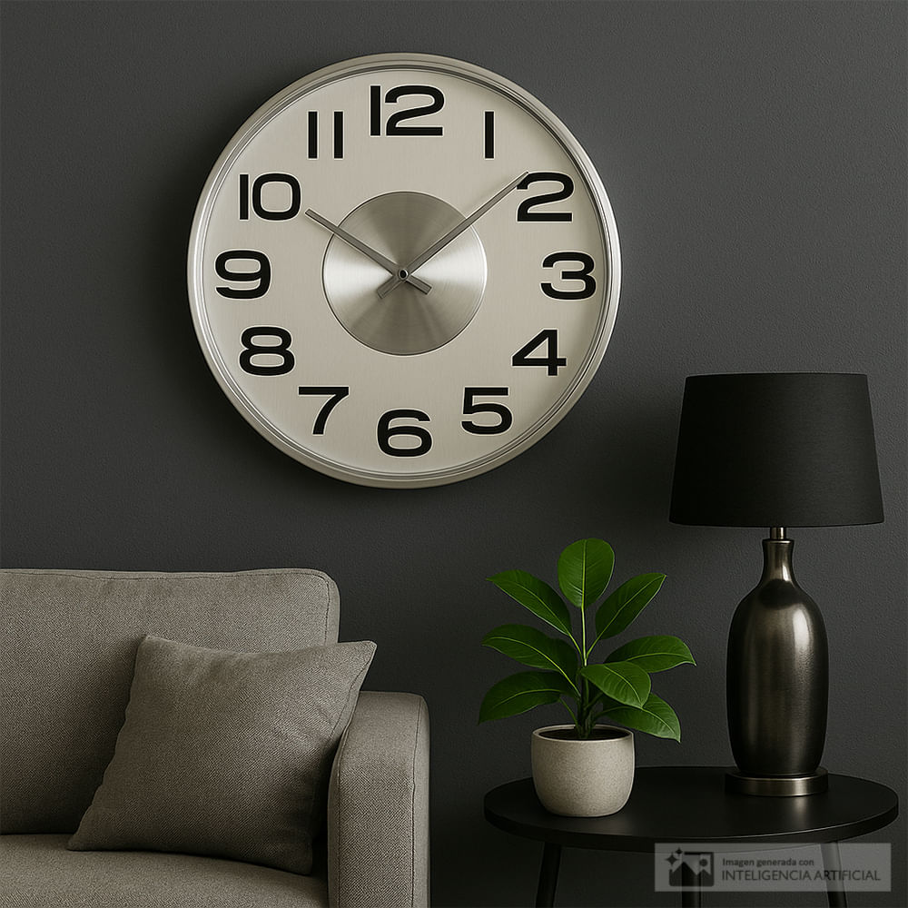 Reloj decorativo de plástico para pared 40 cm