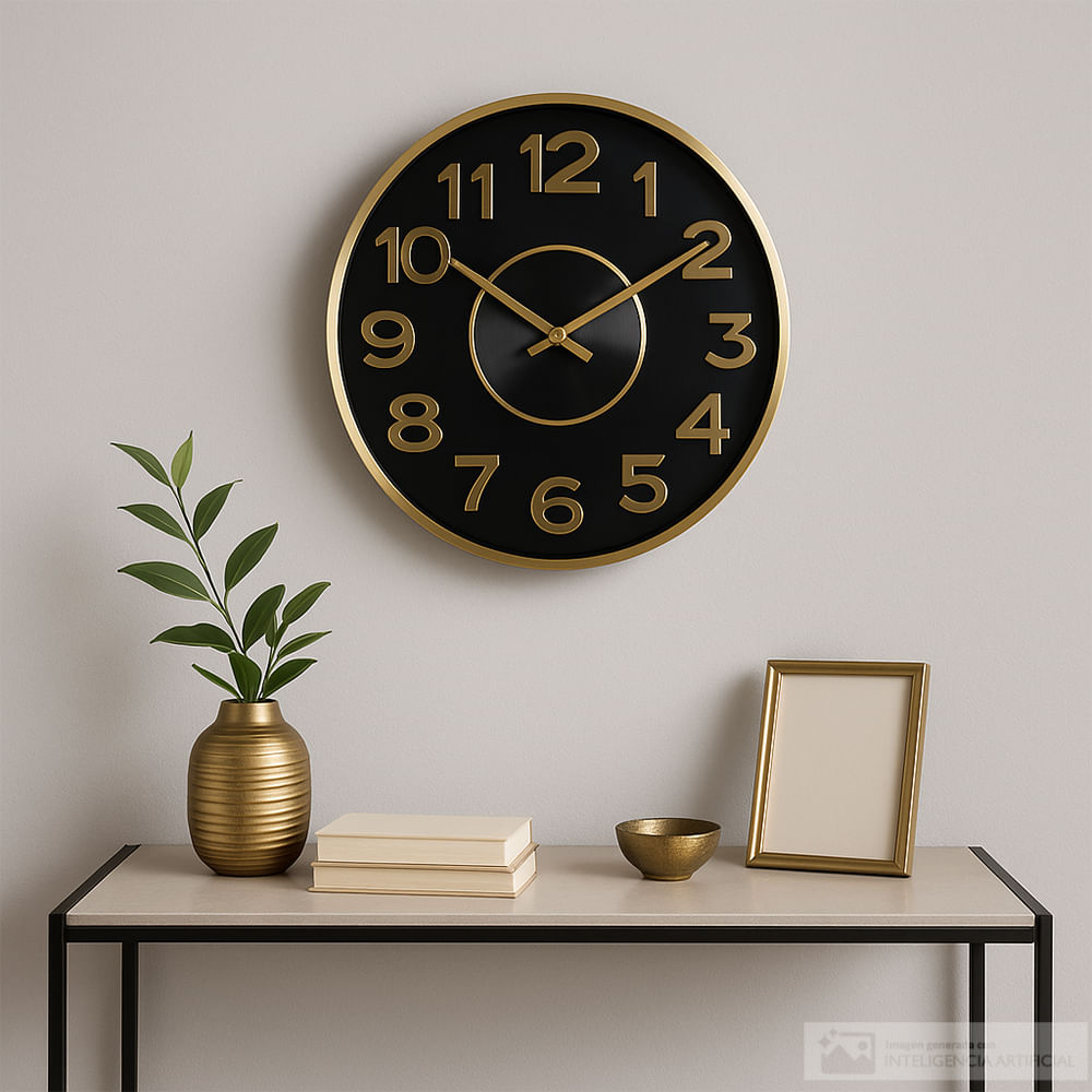 Reloj decorativo de plástico para pared 40 cm