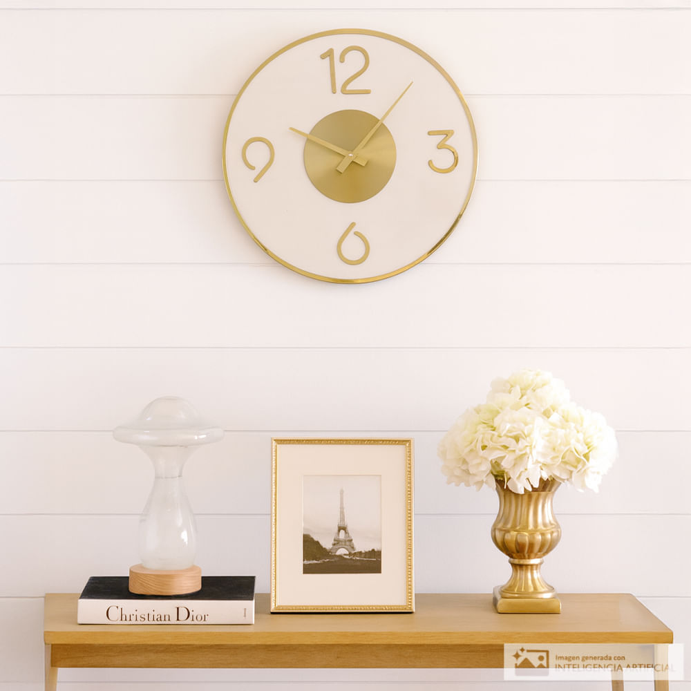 Reloj decorativo plástico para pared 35 cm