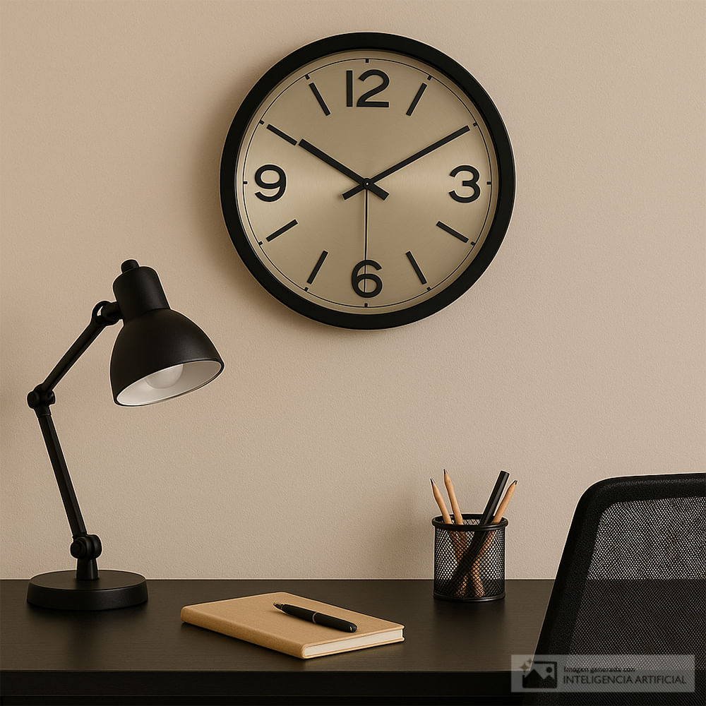 Reloj decorativo de plástico para pared 40 cm