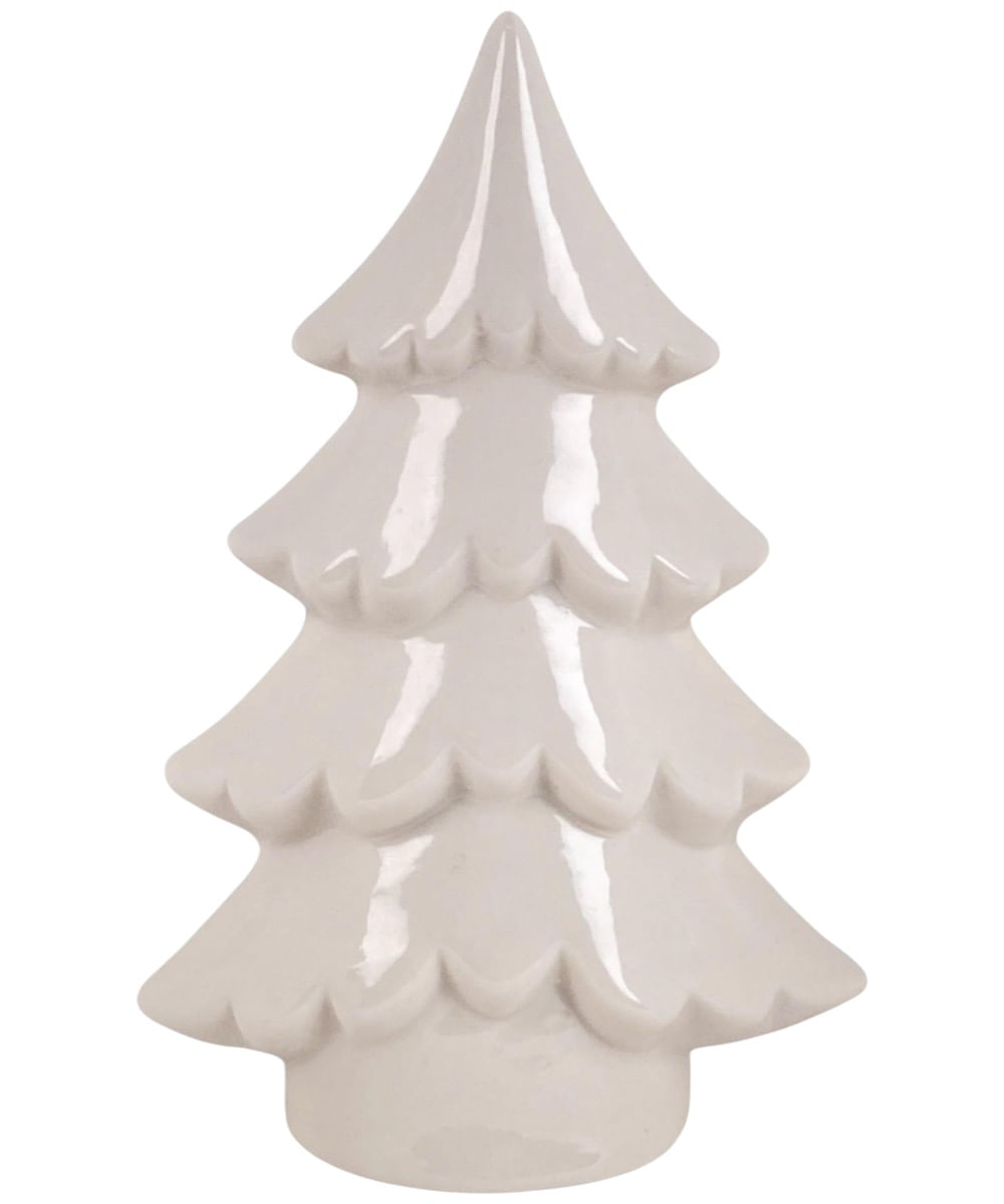 Árbol de mesa decorativo blanco 10 x 5 x 14.9 cm