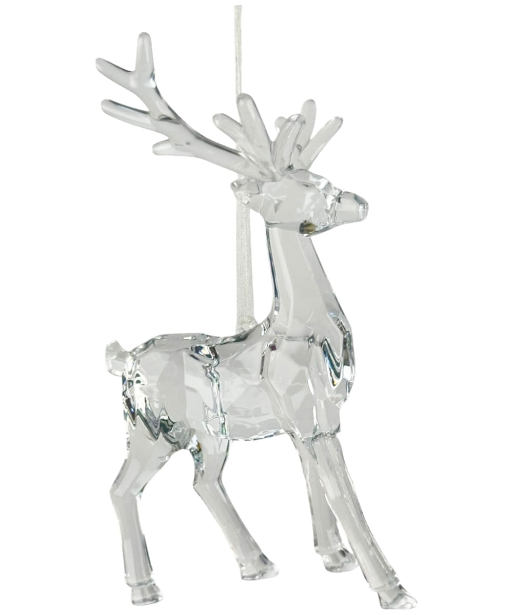 Reno decorativo de acrílico transparente 17 x 31.50 x 13 cm