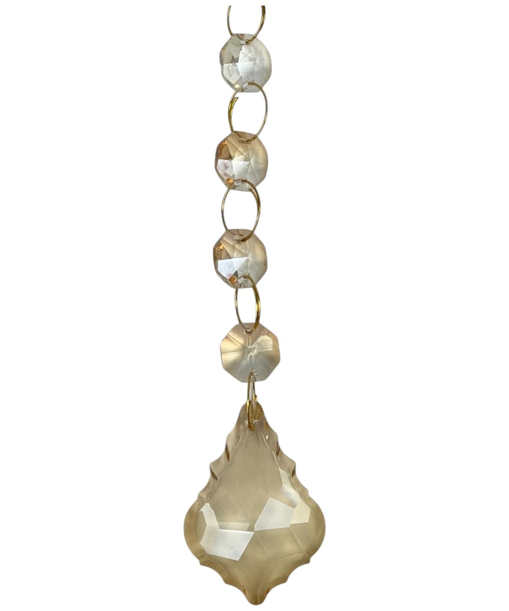 Adorno colgante decorativo de diamante de acrílico transparente 1 x 3.5 x 22 cm