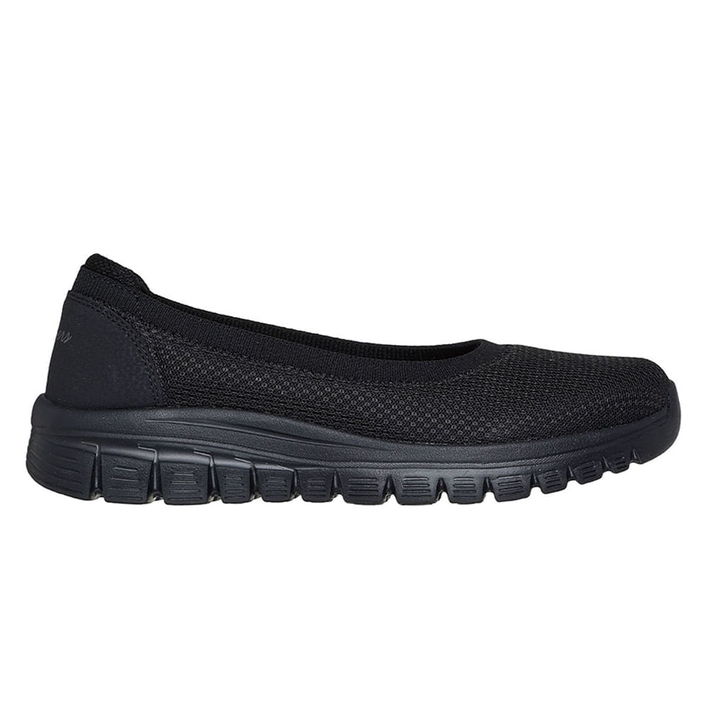 Zapato casual Skechers negro para mujer