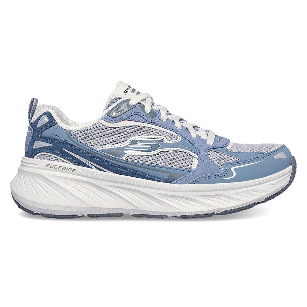 Zapato deportivo casual Skechers Edgeride color azul para mujer