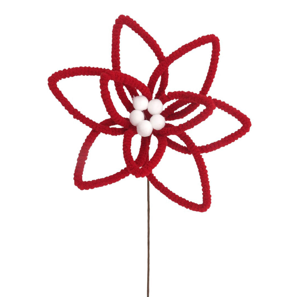 Pascua decorativa para árbol roja 26 x 40 cm