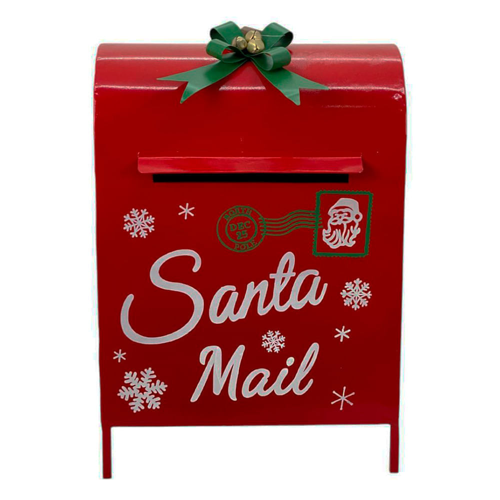 Buzón navideño decorativo 35.5 x 25 x 54.5 cm