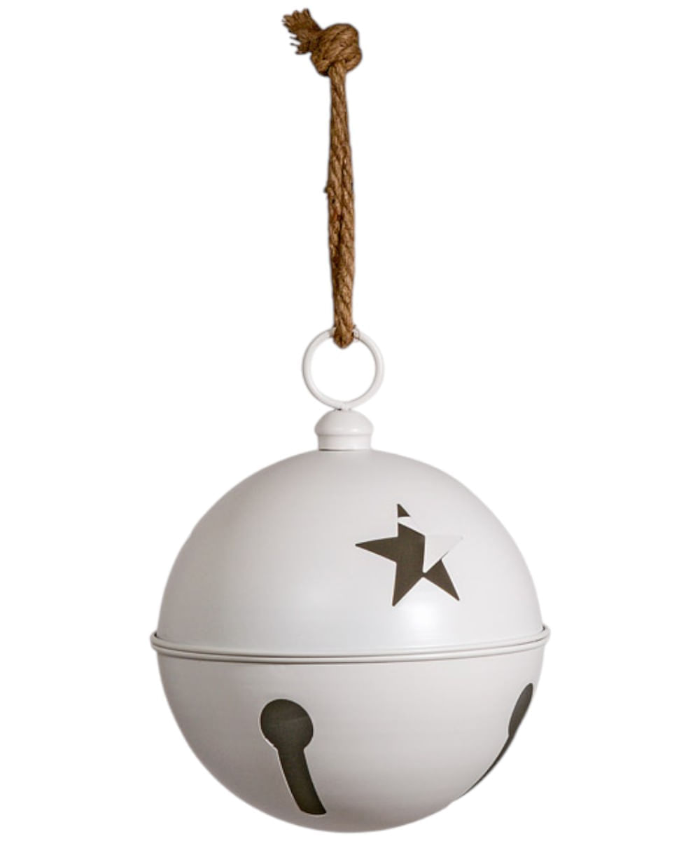 Cascabel navideño blanco 20 x 20 x 45 cm