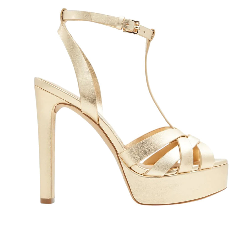 Sandalia de tacon alto Aldo borneolaan color dorado para mujer