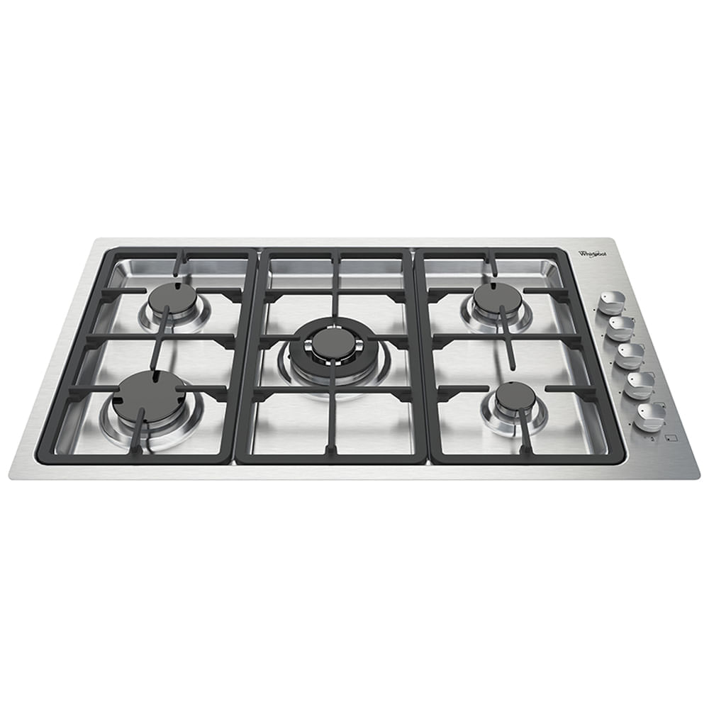 Cocina empotrable 5 quemadores a gas 86 cm (36") WP3550S Whirlpool