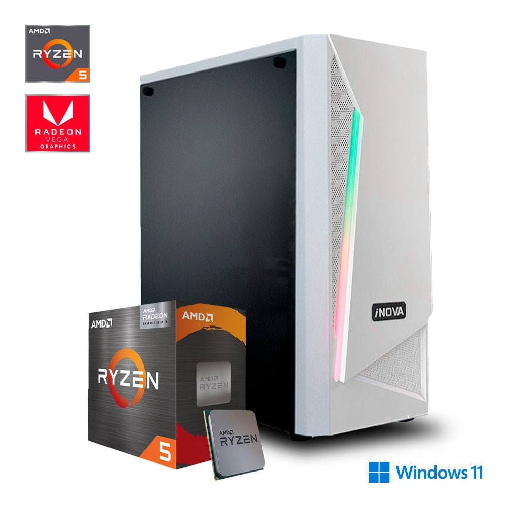 Computadora Gaming de Escritorio Ryzen 5 5600GT, 16GB Ram, 256GB SSD, Sin So