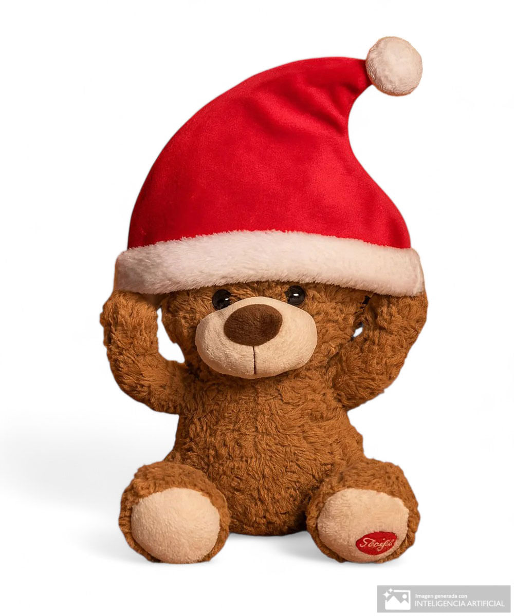 Oso navideño con música y movimiento 25 x 20 x 17 cm
