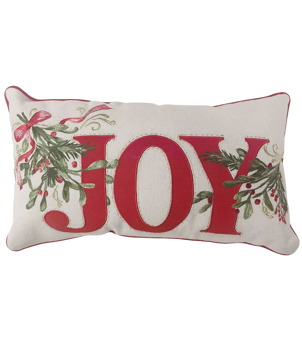 Cojín decorativo navideño joy 50 x 30 cm
