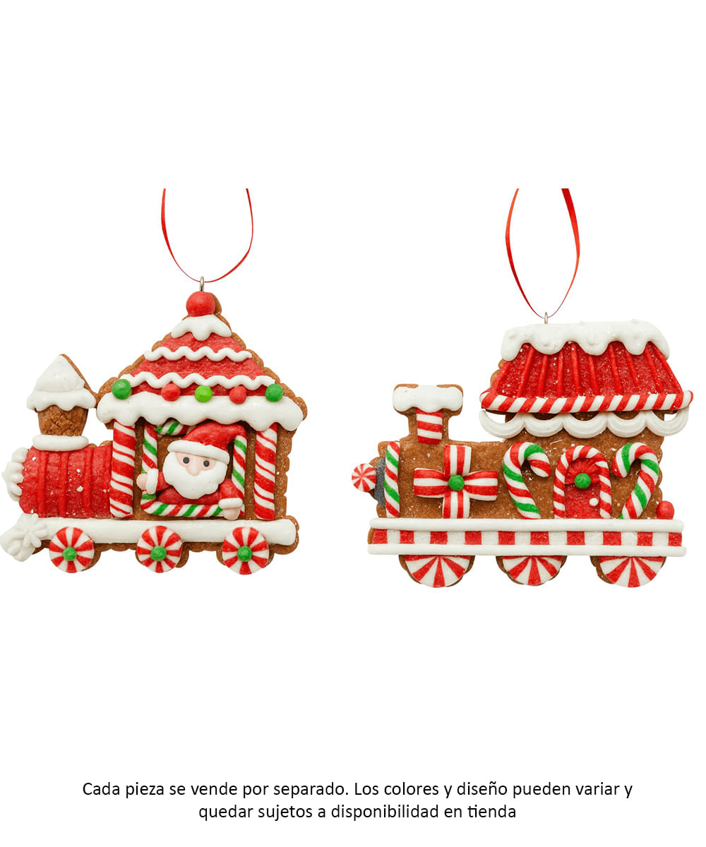 Adorno colgante decorativo tren de caramelo surtido (1 pieza) 11 x 1 x 11 cm