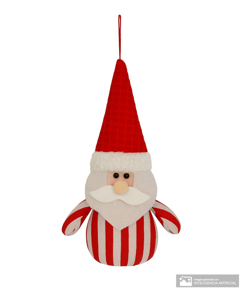 Adorno Santa Claus para árbol 10 x 4 x 23 cm