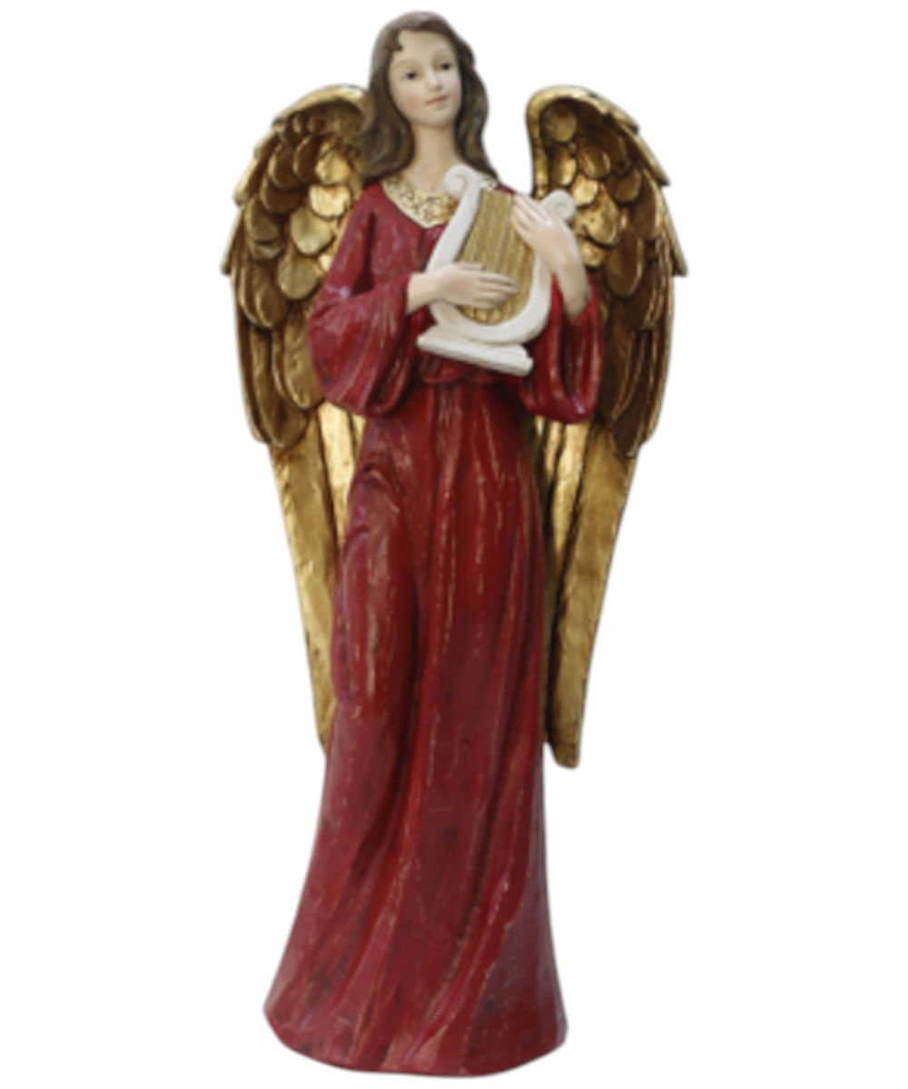 Figura ángel rojo 18 x 10 x 38.5 cm