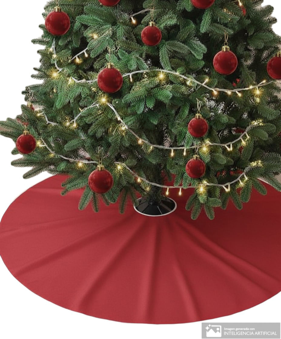 Falda para árbol burgundy 122 cm