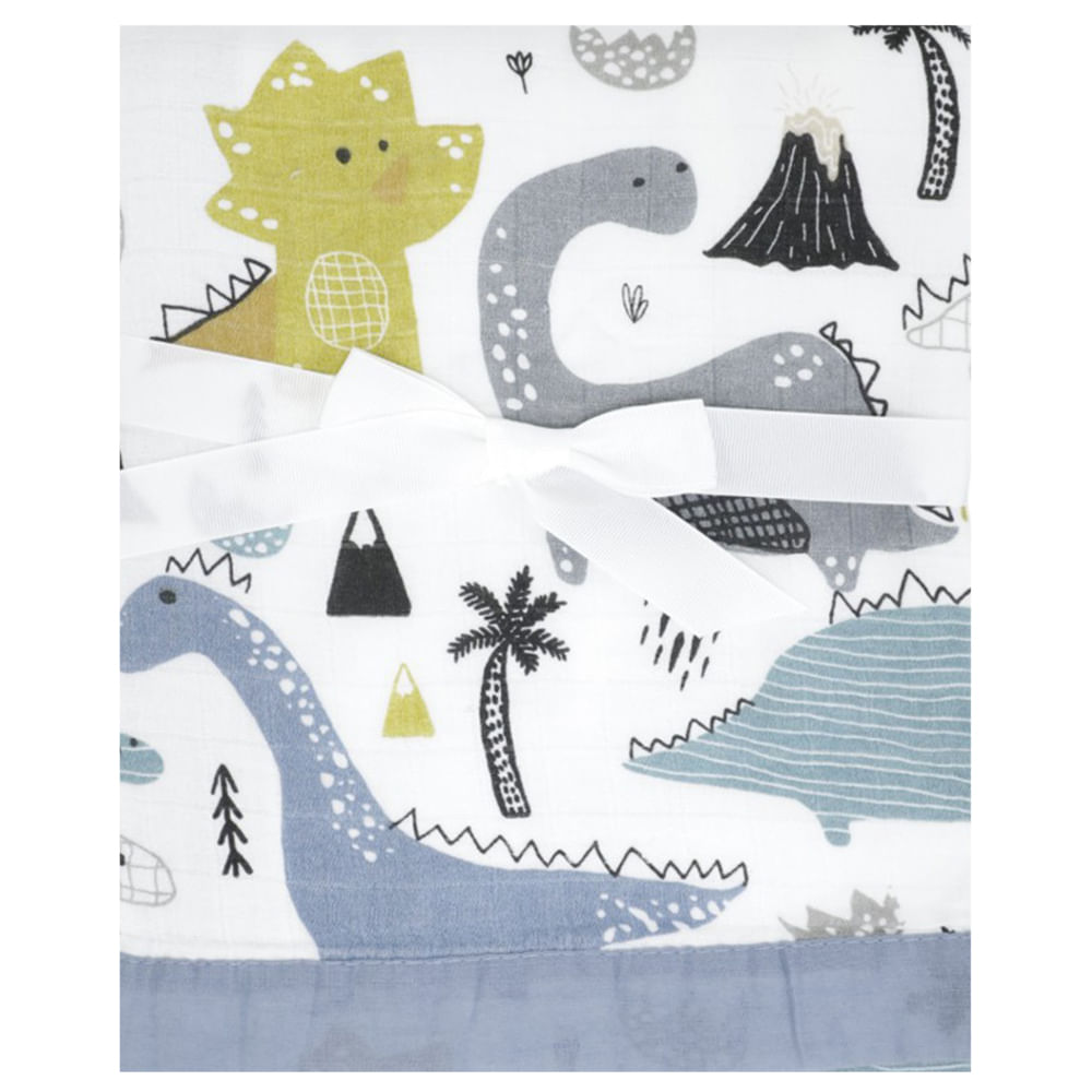 Frazada multiusos estampada de dinosaurio para bebé