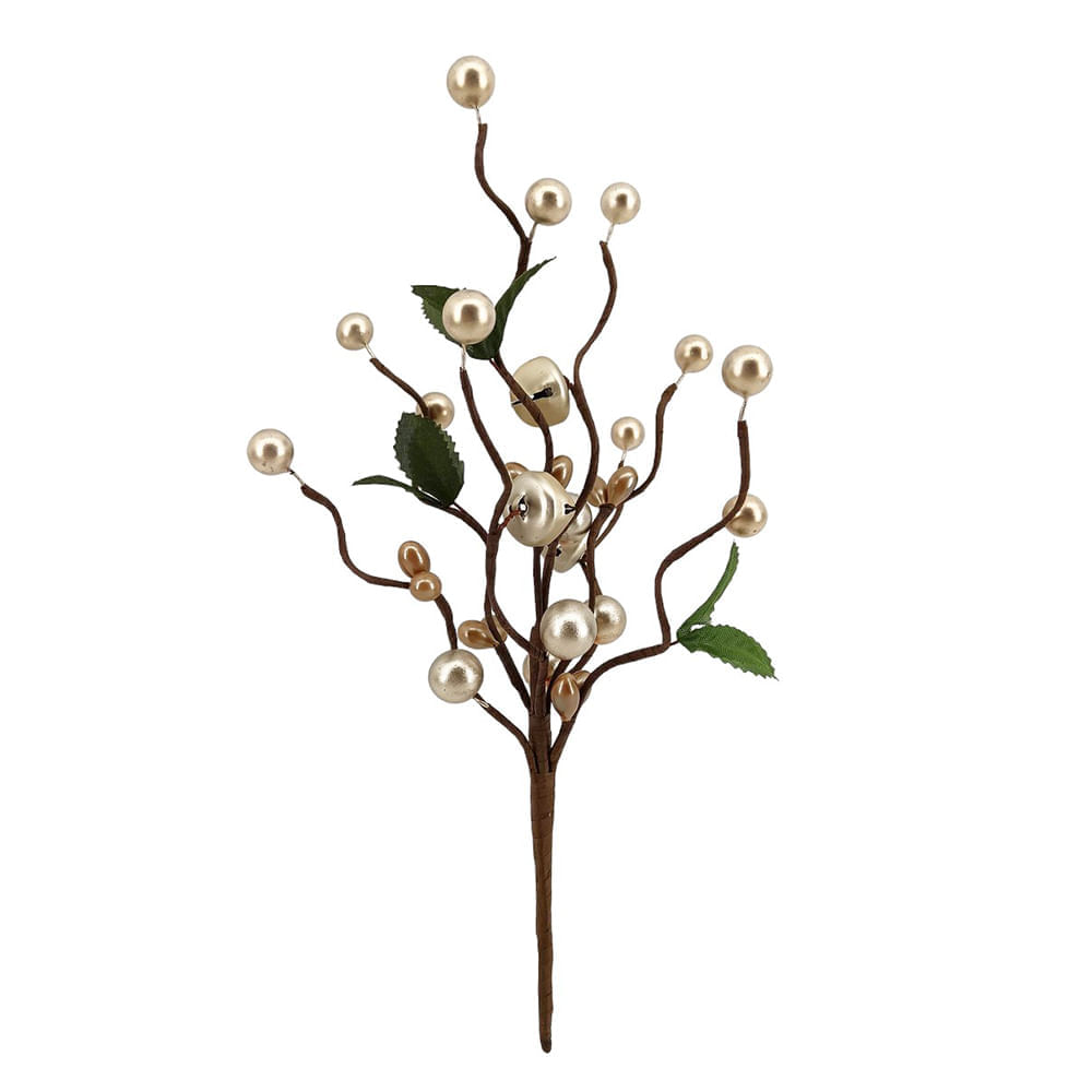 Rama decorativa con detalles dorados 28 cm