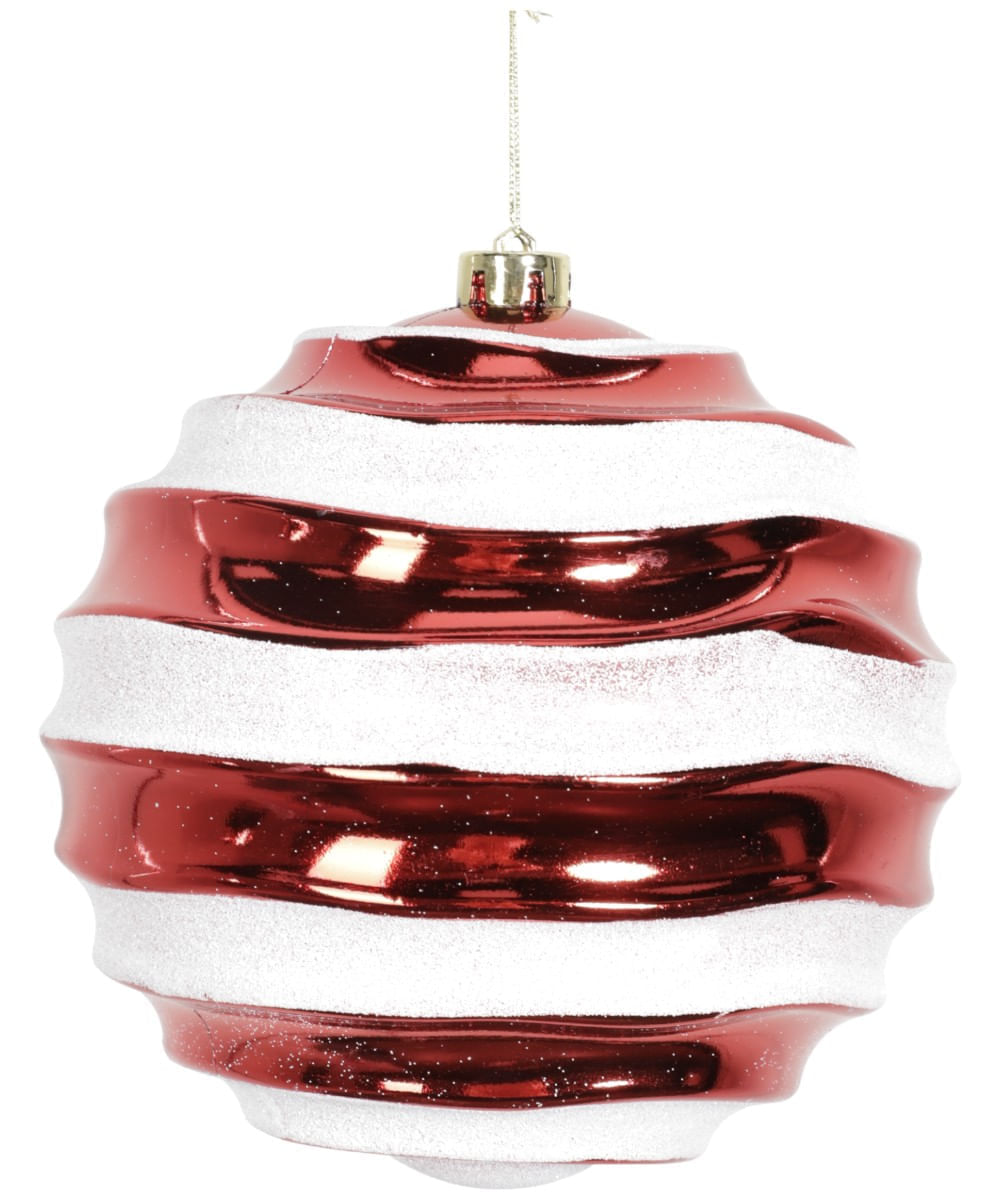 Adorno colgante decorativo de esfera de caramelo para árbol 20 cm