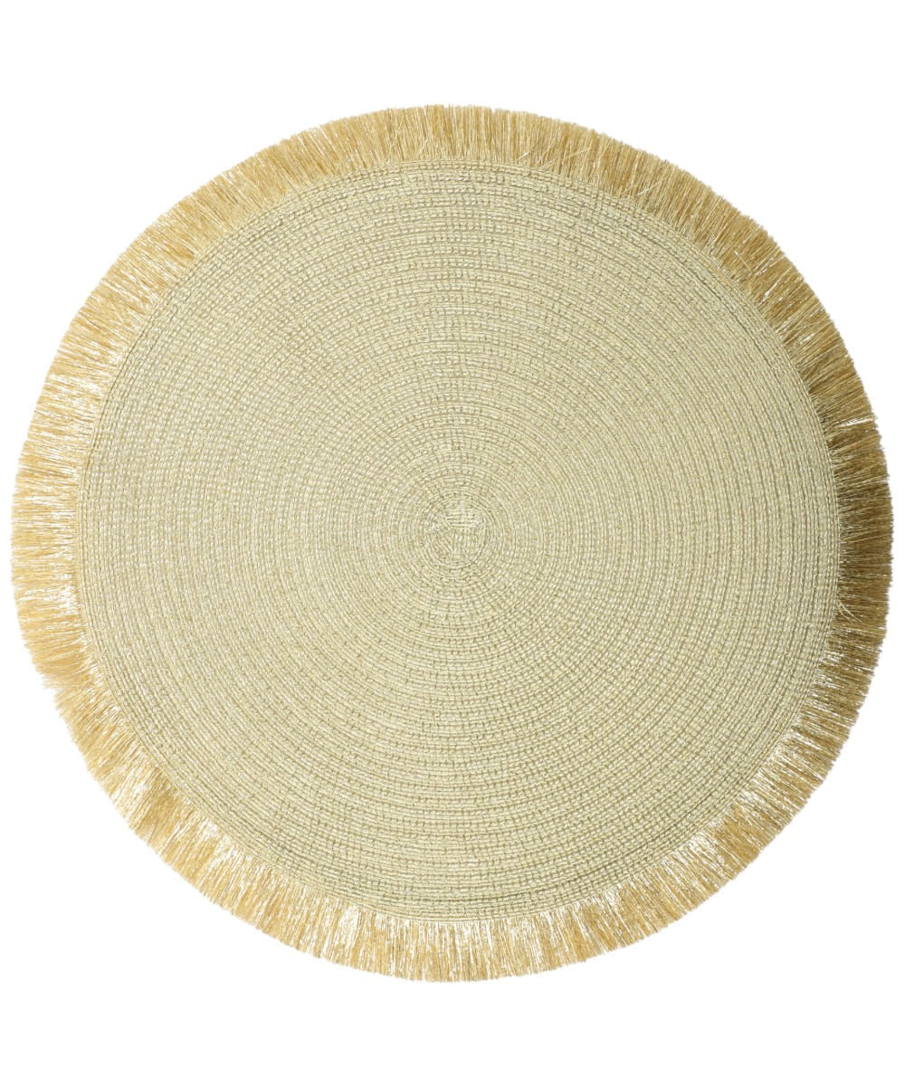 Individual de mesa espiral dorado 38 cm