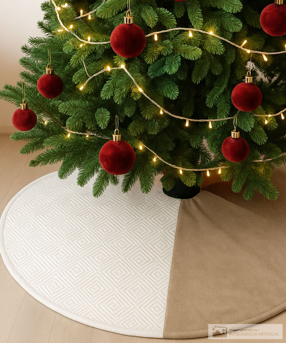 Falda para árbol champagne 120 cm