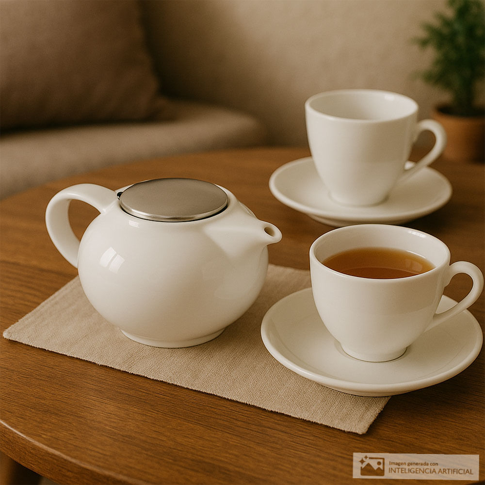 Tetera de porcelana 1.2 litros