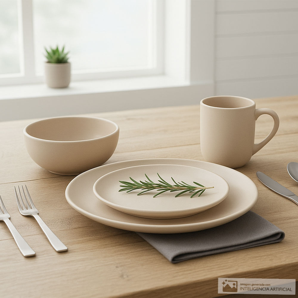 Vajilla Chef Essence metro de cerámica 16 piezas