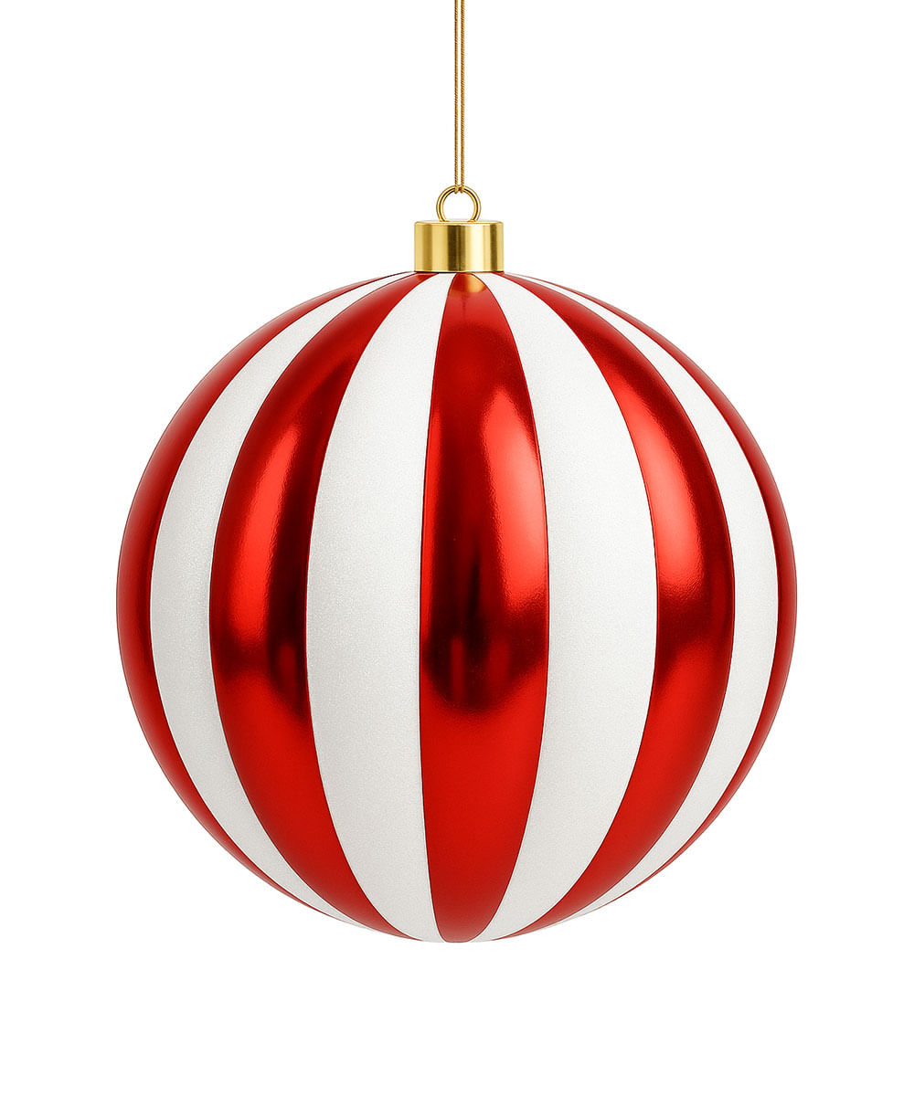 Adorno colgante decorativo de esfera de caramelo para árbol 20 cm