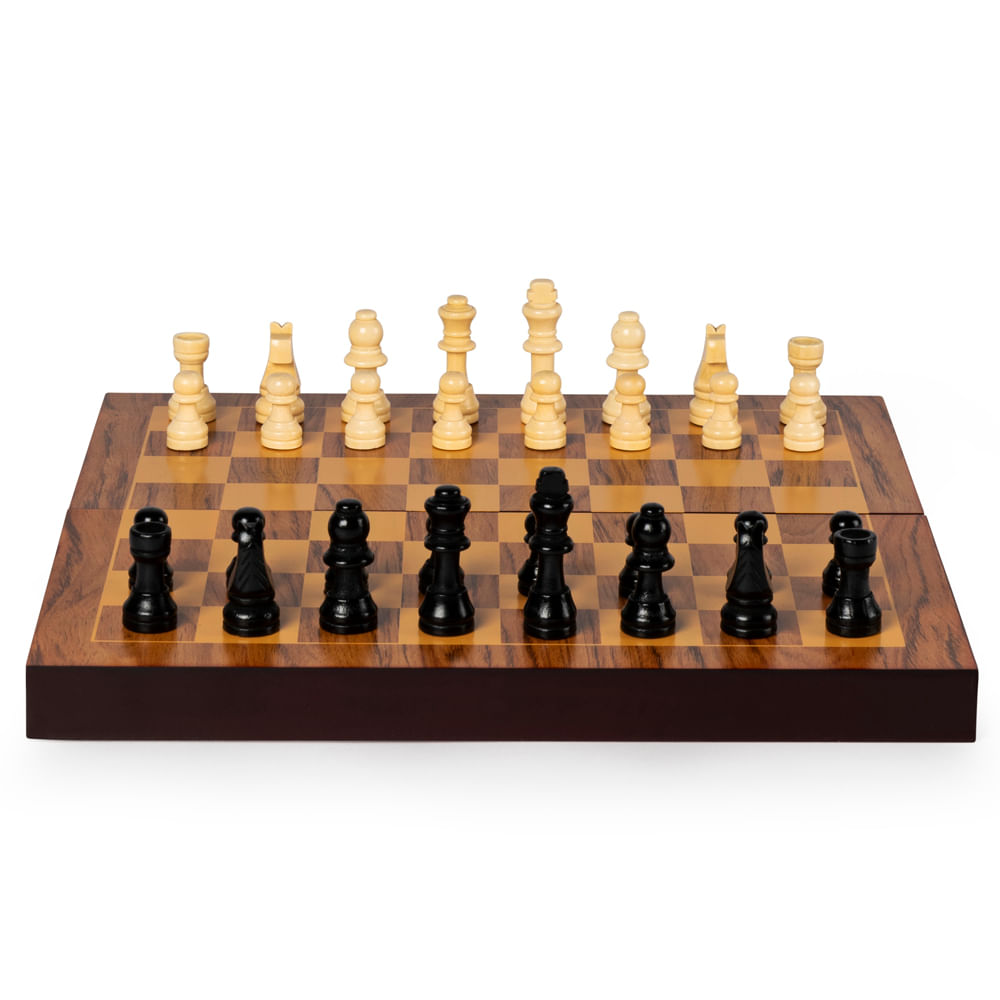 Games ajedrez madera plegable juego de mesa