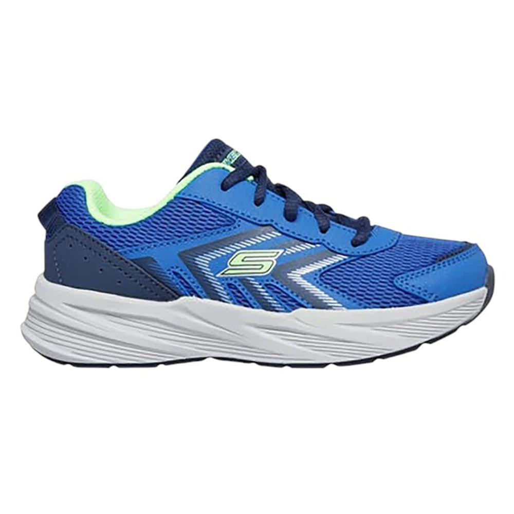Zapato deportivo casual Skechers azul para niño
