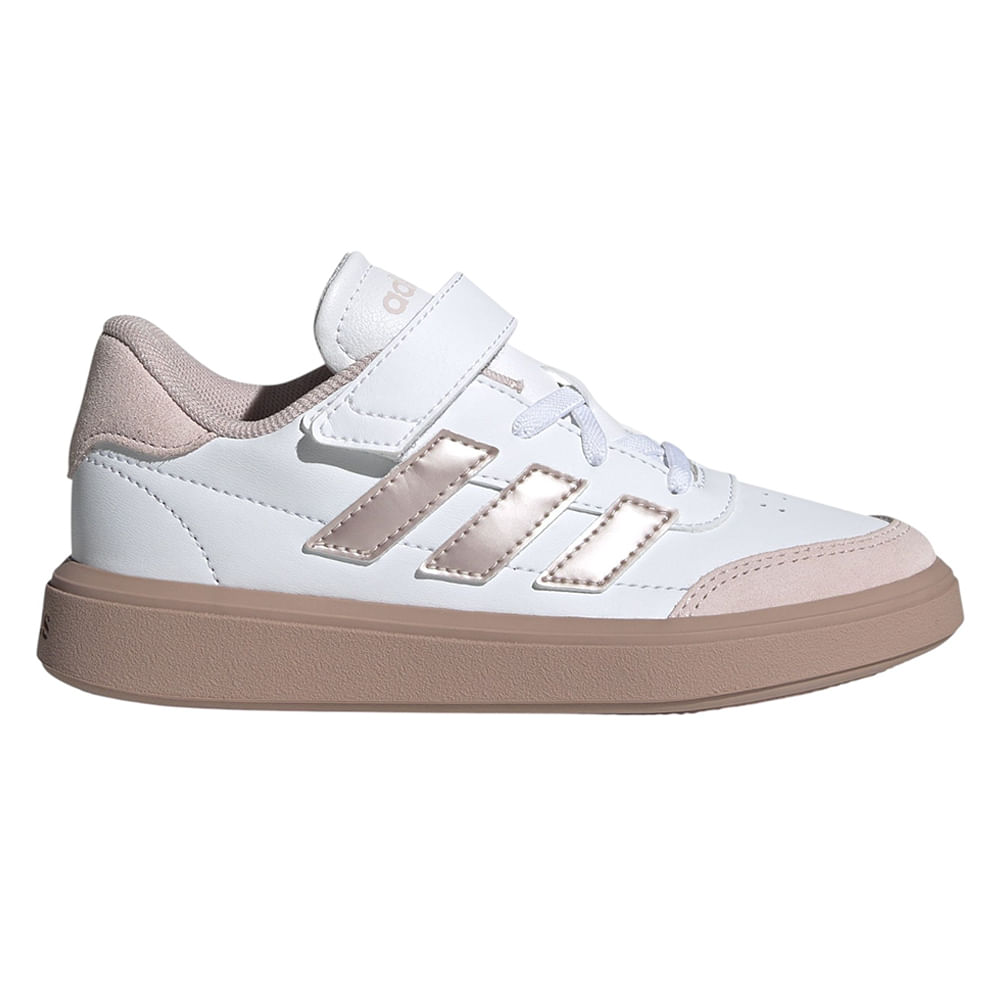 Zapato Adidas FTW Courtblock casual blanco para niña