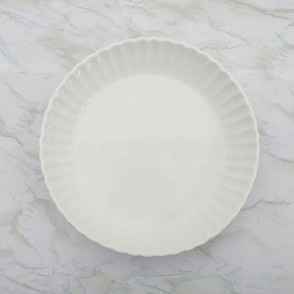 Bowl Groove de porcelana para ensalada 30x5.5 cm