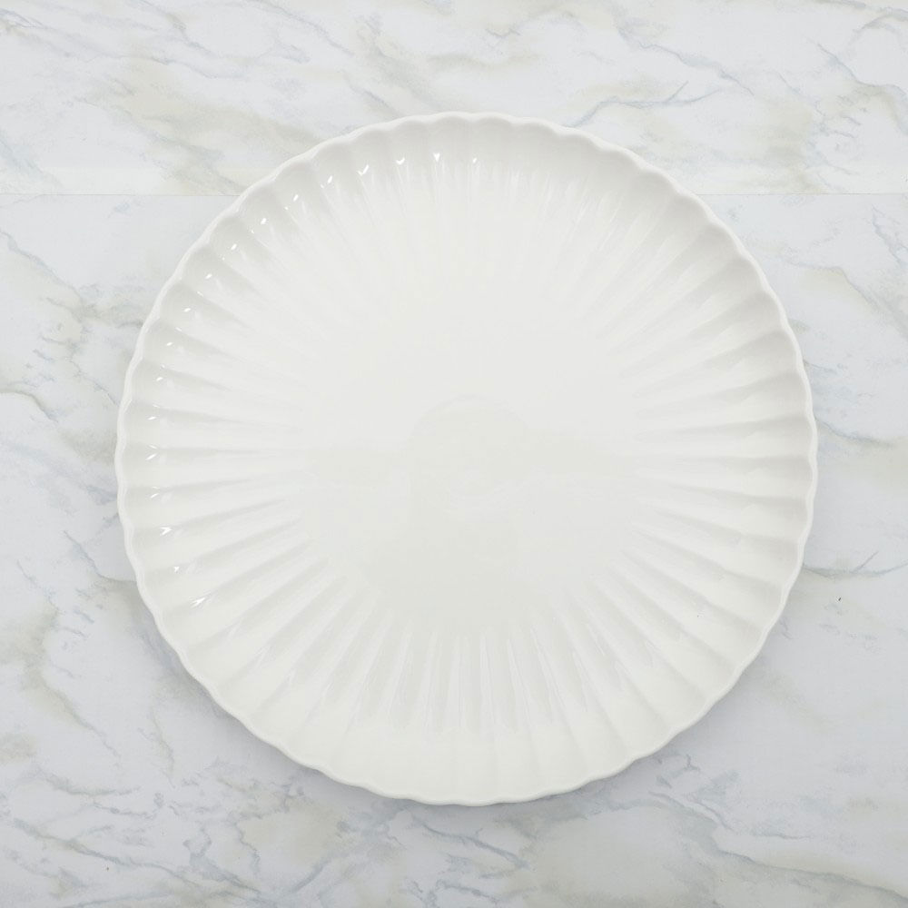 Plato Groove para servir de porcelana 32x3 cm