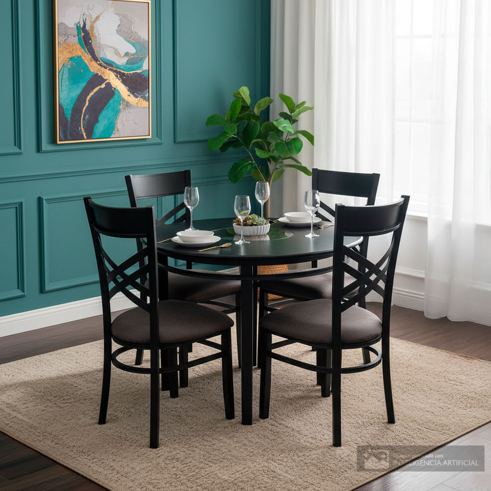 Comedor redondo Roma para 4 personas