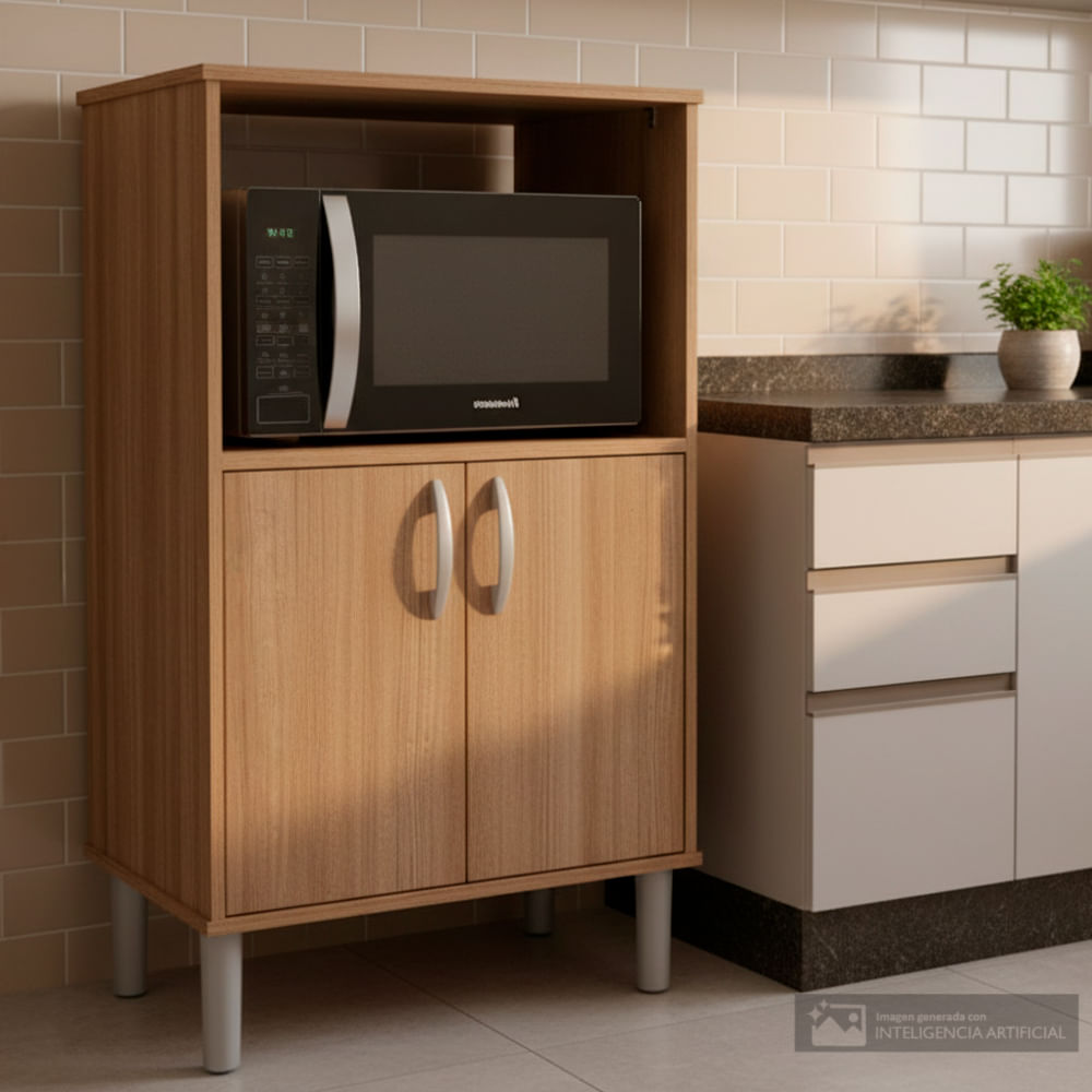 Mueble para microondas Cerro largo 75.4cm x 66 cm x 38.5cm