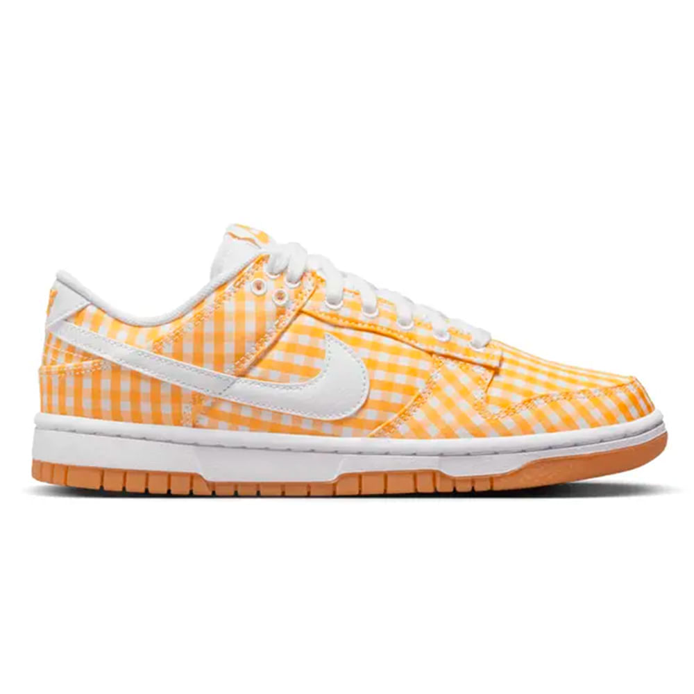 Zapato Nike Dunk Low casual anaranjado/blanco para mujer