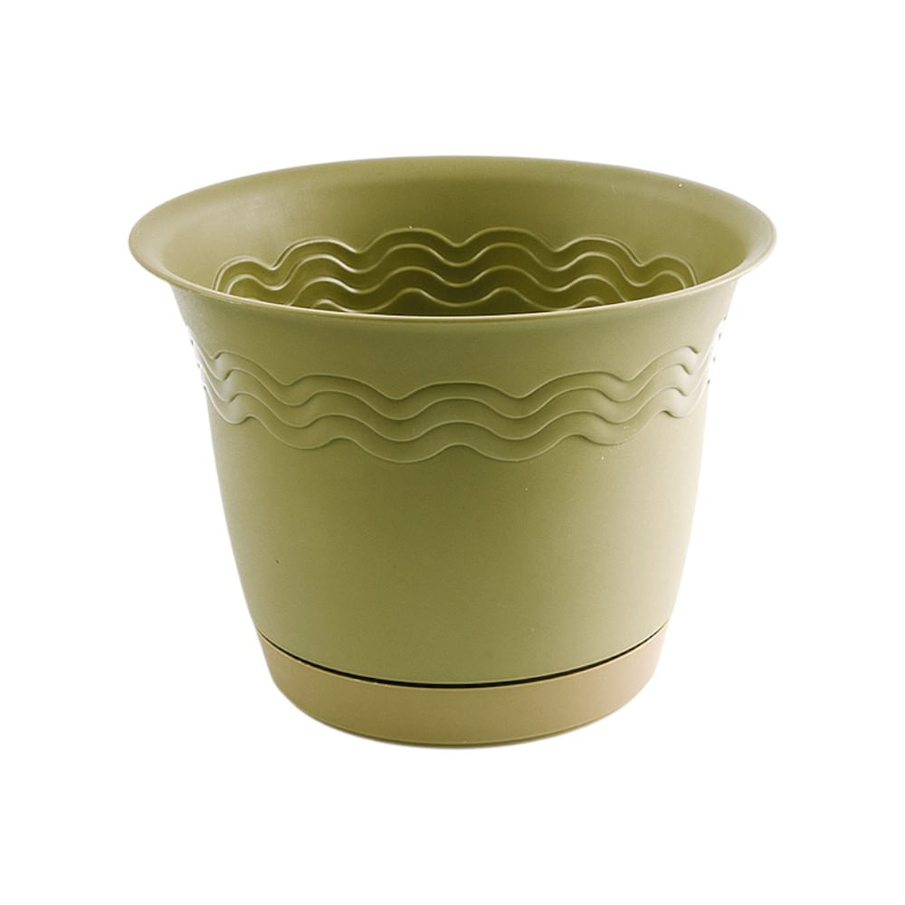 Maceta 4 estaciones 1050, 26.5cm x 20.2cm en color verde