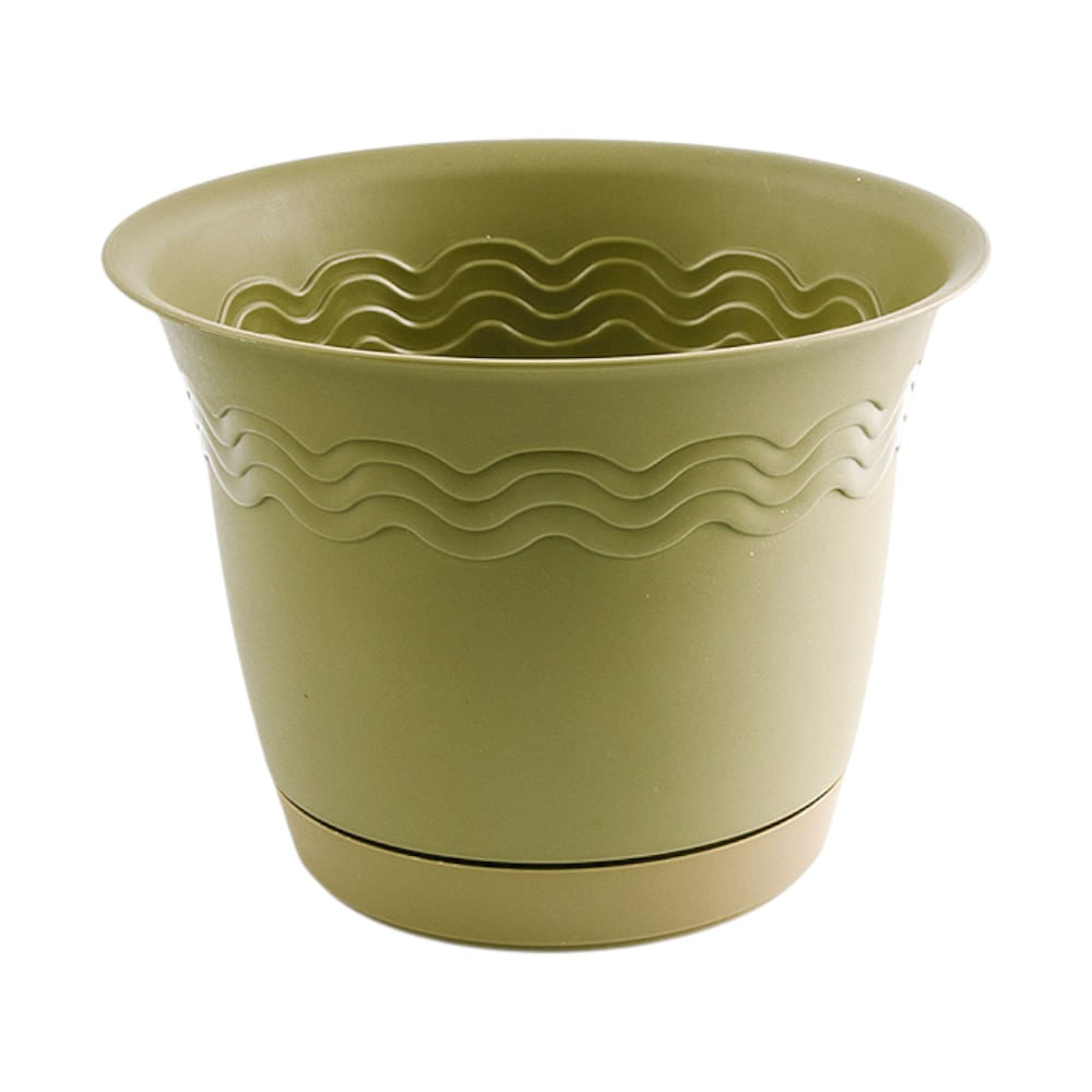 Maceta 4 estaciones 1250, 31.7cm x 24.2cm en color verde