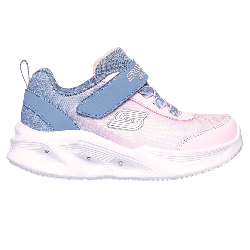 Zapato deportivo casual Skechers rosa para niña bebé
